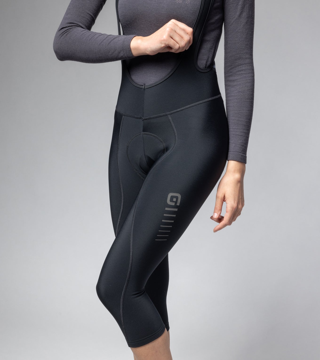 〈ALE〉ECO FRIENDLY ビブタイツ _BLACK