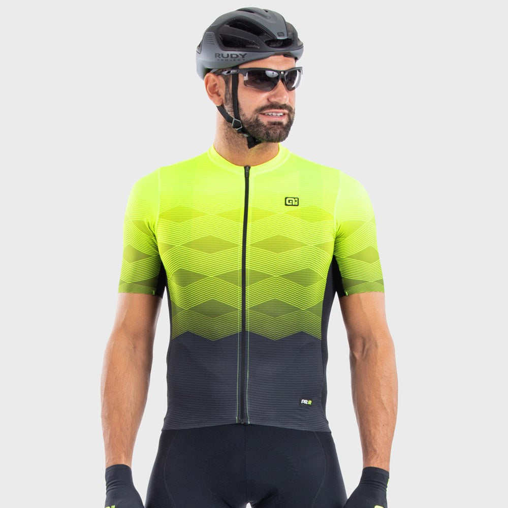 fluro cycling jersey